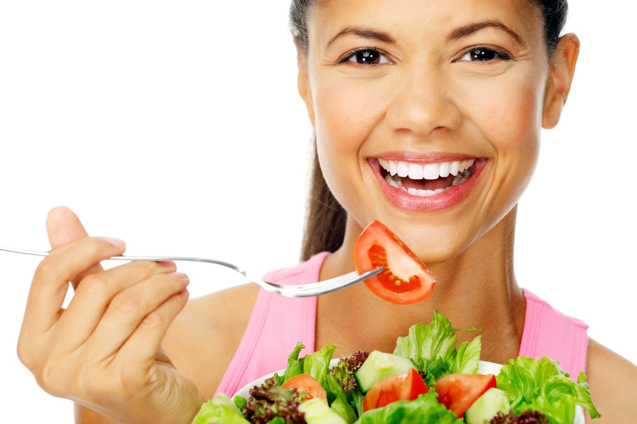 Woman Eating Healthy for Liver Wellness