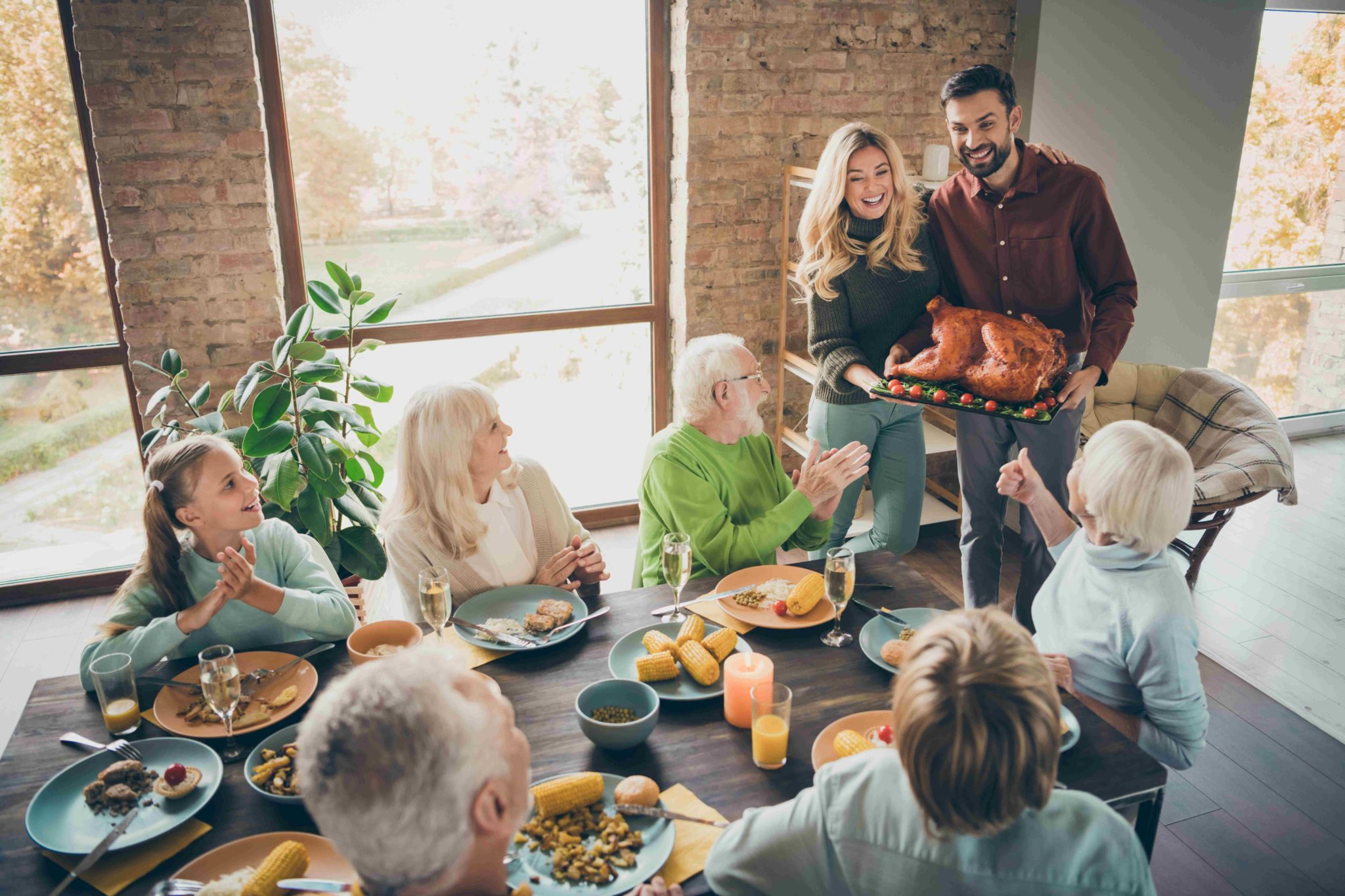 Holiday dinner with family